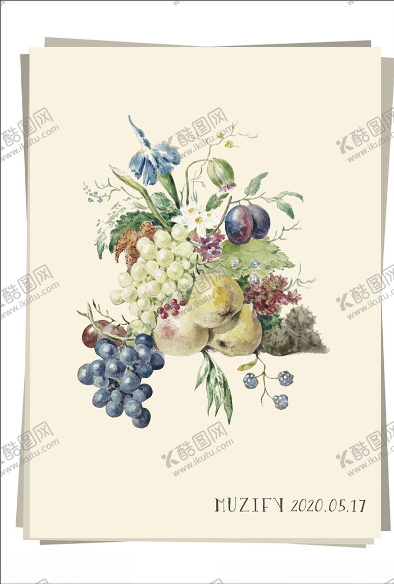 编号：26406910101722512826【酷图网】源文件下载-欧式油画水果静物