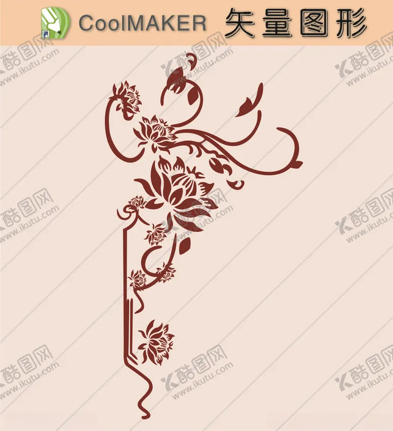 编号：59326407020643029240【酷图网】源文件下载-花草剪纸花草壁纸简洁手绘