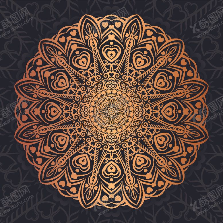 编号：85772910030418199974【酷图网】源文件下载-曼陀罗花纹