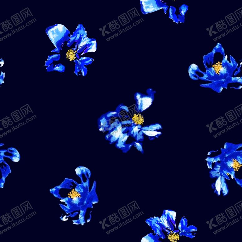 编号：12278509231812261269【酷图网】源文件下载-蓝色花朵