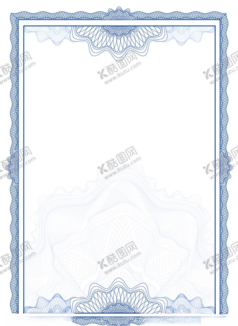 编号：22320409291956191246【酷图网】源文件下载-证书奖状背景矢量素材