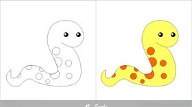 蛇简笔画