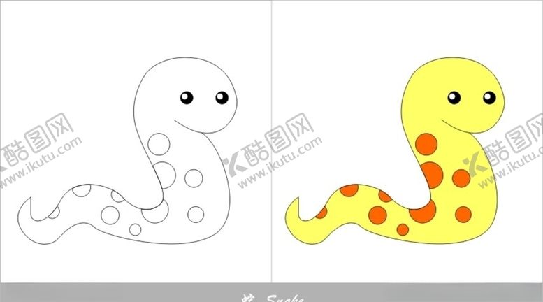 编号：61738910290506512708【酷图网】源文件下载-蛇简笔画
