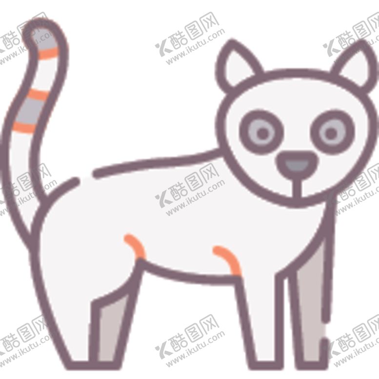 编号：30236211011725079924【酷图网】源文件下载-简笔动物矢量插画