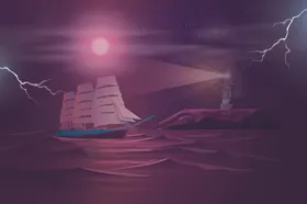 手绘风景画