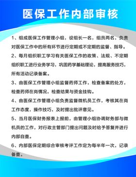 医保工作内部审核