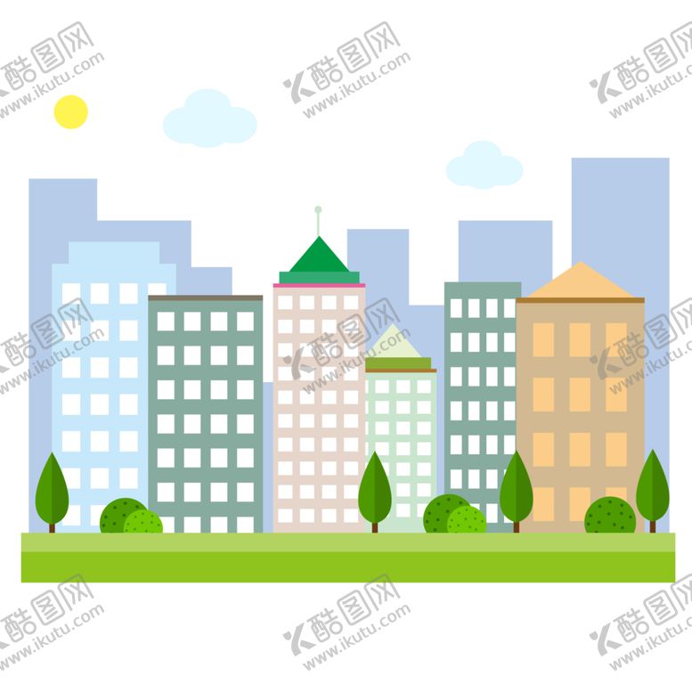 编号：27316405101120455942【酷图网】源文件下载-城市剪影