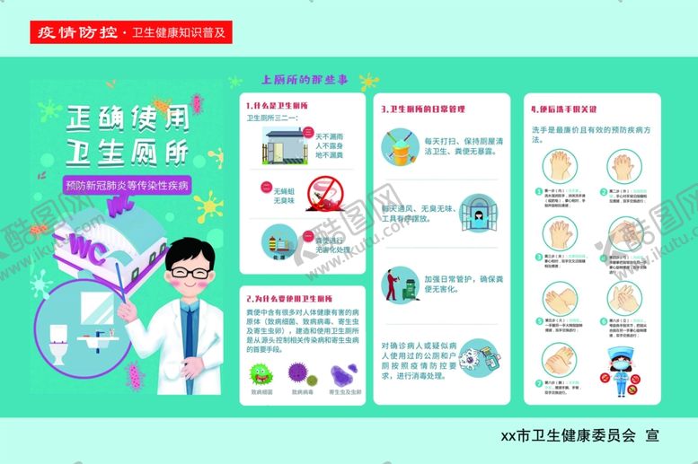 编号：63225407091301072339【酷图网】源文件下载-正确使用卫生厕所