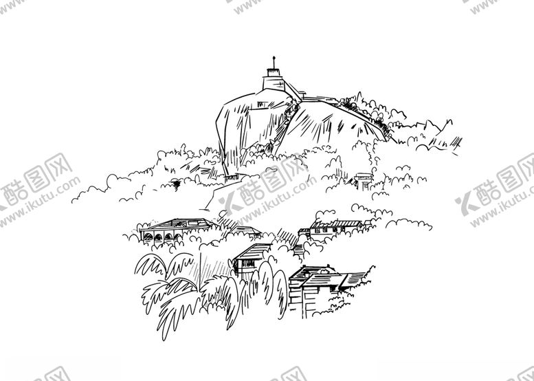 编号：14845910072041369995【酷图网】源文件下载-日光岩速写