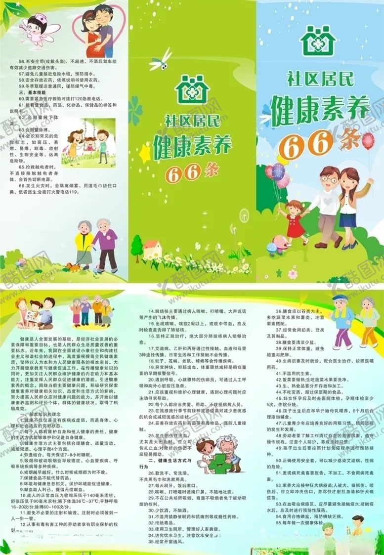 编号：26416506250024466961【酷图网】源文件下载-健康素养66条