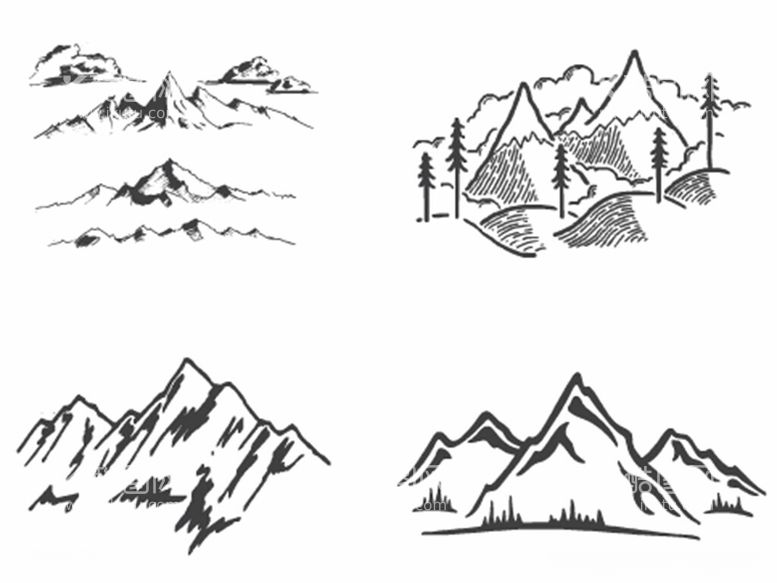 编号：89901612092321189429【酷图网】源文件下载-矢量山