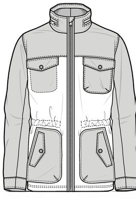 服装款式长T恤大衣