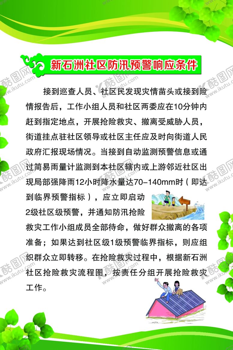 编号：82125104220546246292【酷图网】源文件下载-社区防汛预警响应条件