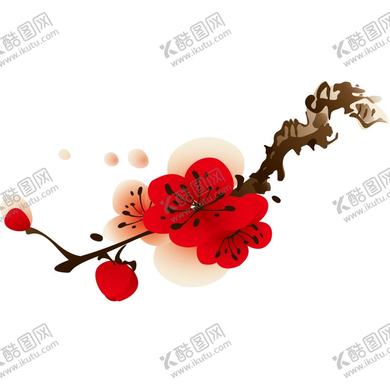 编号：84396011010302543170【酷图网】源文件下载-中国风水墨梅