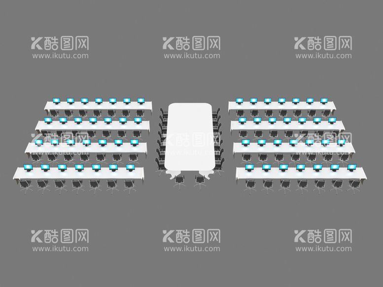 编号：78658611182052393747【酷图网】源文件下载-电脑会议桌3d模型