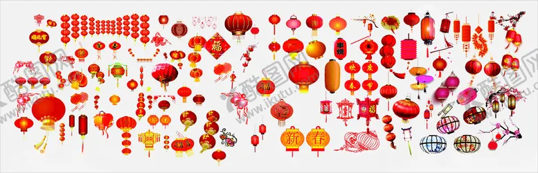 编号：65759001260727196374【酷图网】源文件下载-新春灯笼