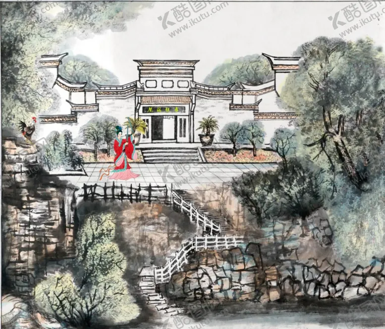 编号：25340306251816308424【酷图网】源文件下载-闻鸡起舞