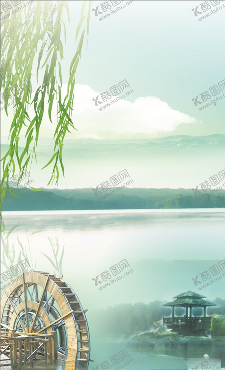 编号：98733405180602213108【酷图网】源文件下载-垂柳水车