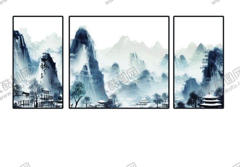 编号：40121502231333106974【酷图网】源文件下载-山水画