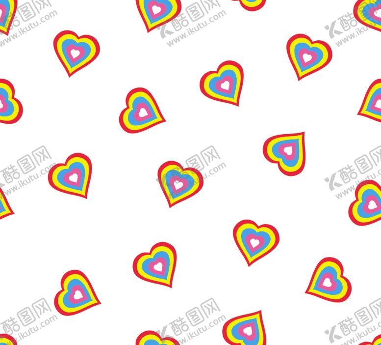 编号：36145206302050319503【酷图网】源文件下载-彩色桃心