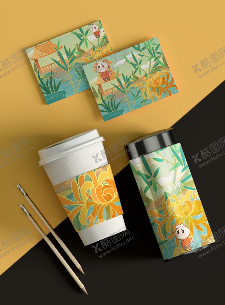 编号：60030310131950118668【酷图网】源文件下载-国潮风设计VI样机