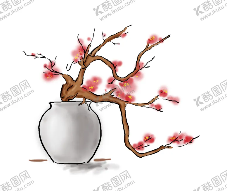 编号：69275506291150347019【酷图网】源文件下载-梅花树枝元素