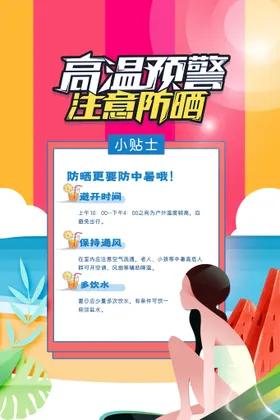 夏季防暑海报