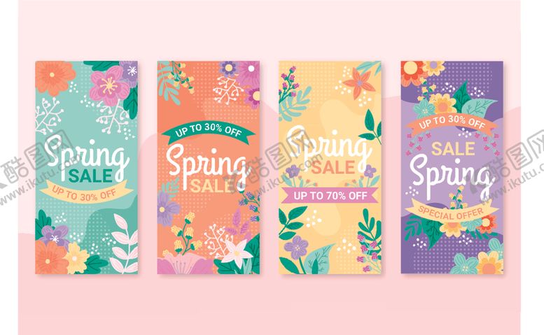 编号：46813511021119116938【酷图网】源文件下载-春季花卉主题卡片设计