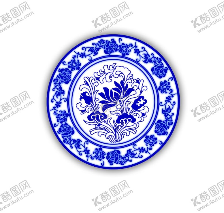 编号：77431110221240268881【酷图网】源文件下载-青花瓷青花瓷盘边框