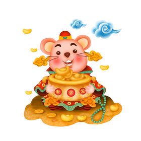 财神人物插画插画话人物