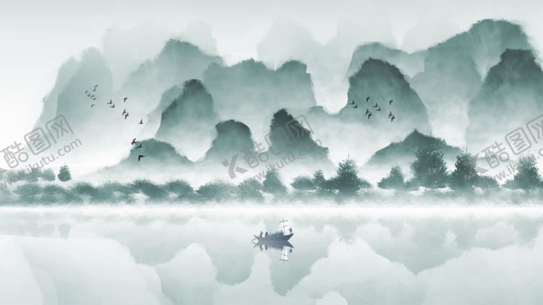 编号：33123506270543536472【酷图网】源文件下载-水墨山水
