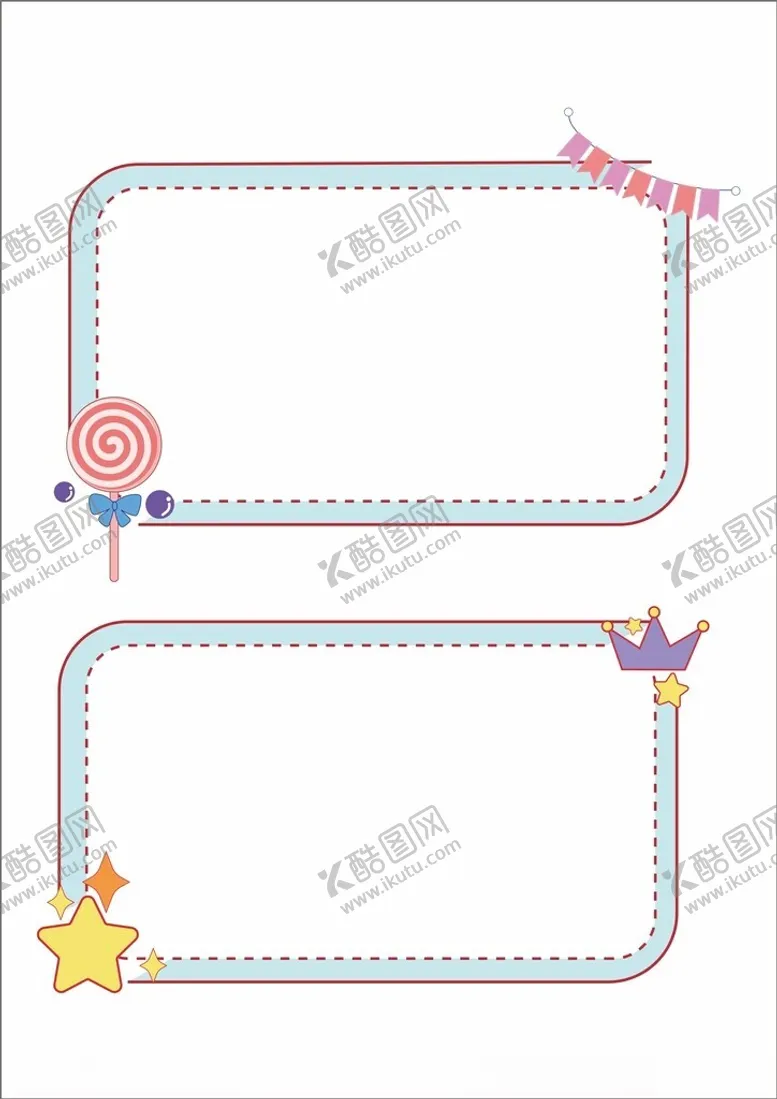 编号：78035602132229504584【酷图网】源文件下载-可爱卡通少女小清新边框