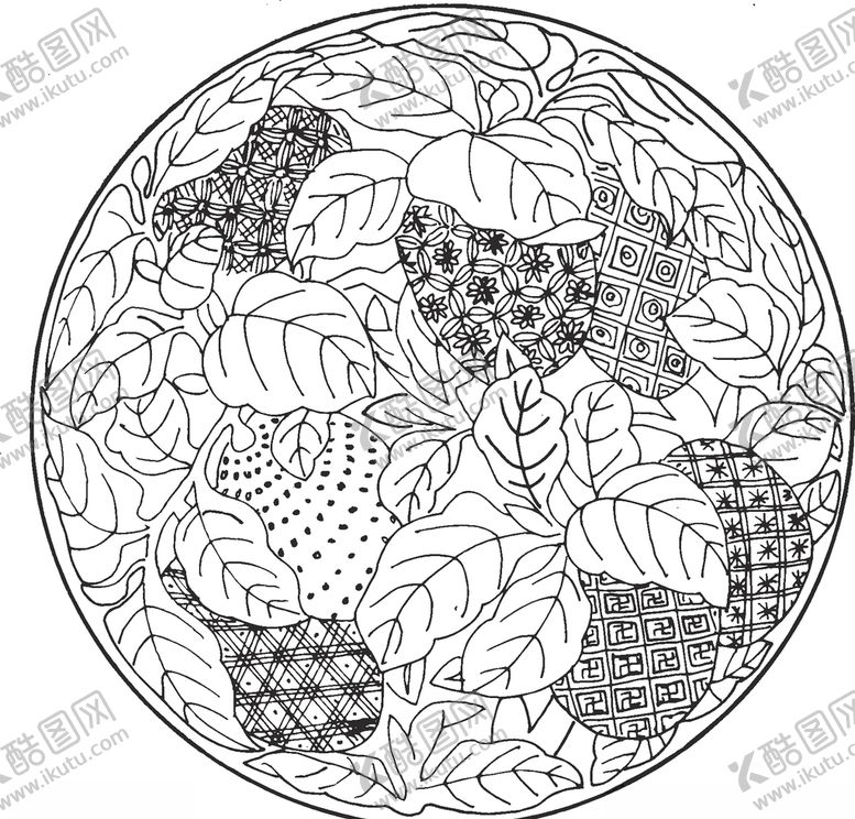 编号：75372609280706123830【酷图网】源文件下载-镂空花图案