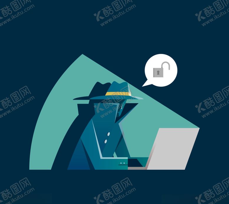 编号：77688807041114504963【酷图网】源文件下载-创意黑客插画设计矢量素材