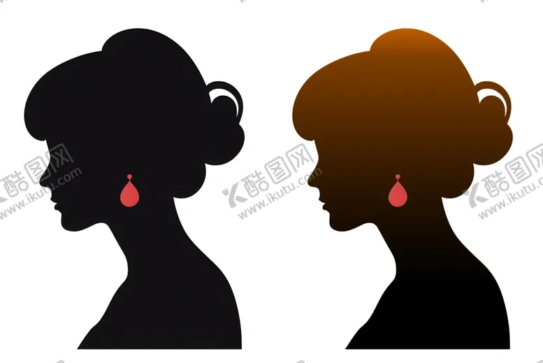 编号：43301702150021052241【酷图网】源文件下载-女性剪影