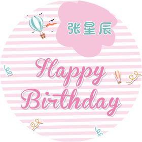 卡通生日海报生日背景