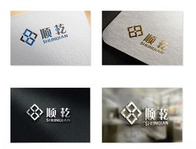 顺乾logo设计