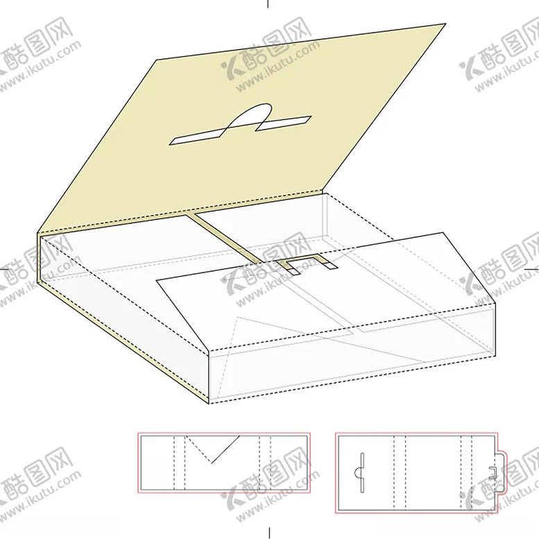 编号：29441401310452516991【酷图网】源文件下载-礼盒立面展开图
