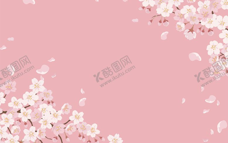 编号：17489609261043425034【酷图网】源文件下载-樱花插画