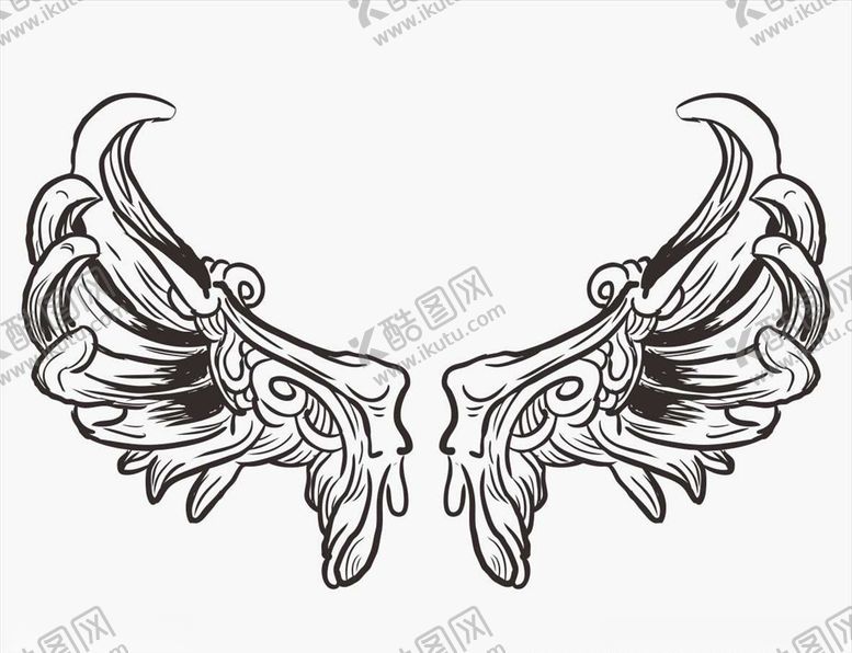 编号：87906209181604455506【酷图网】源文件下载-矢量翅膀