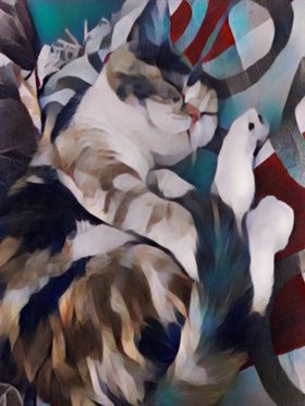 装饰画猫