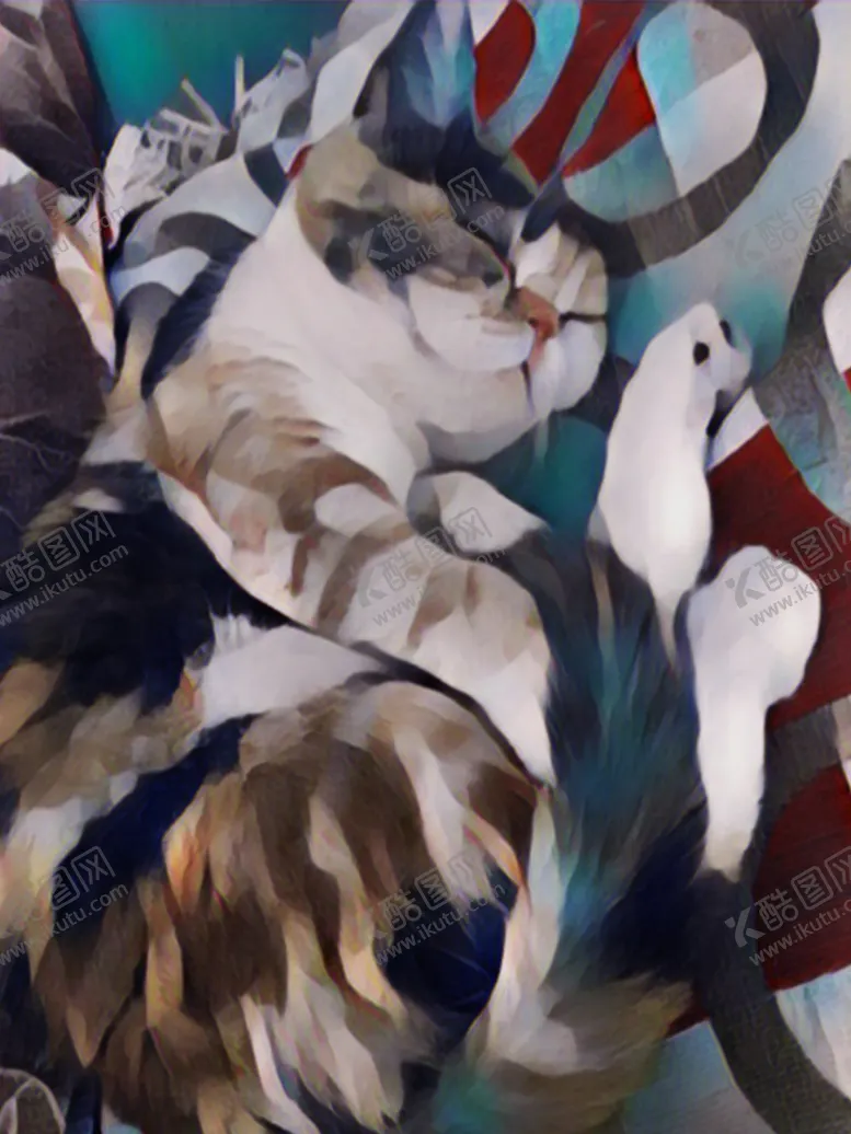 编号：56782107012104188621【酷图网】源文件下载-装饰画猫