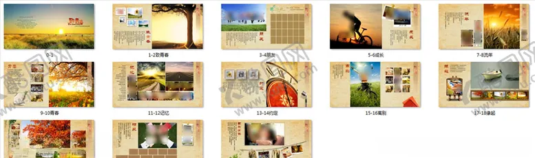 编号：10392703310737175583【酷图网】源文件下载-毕业纪念册