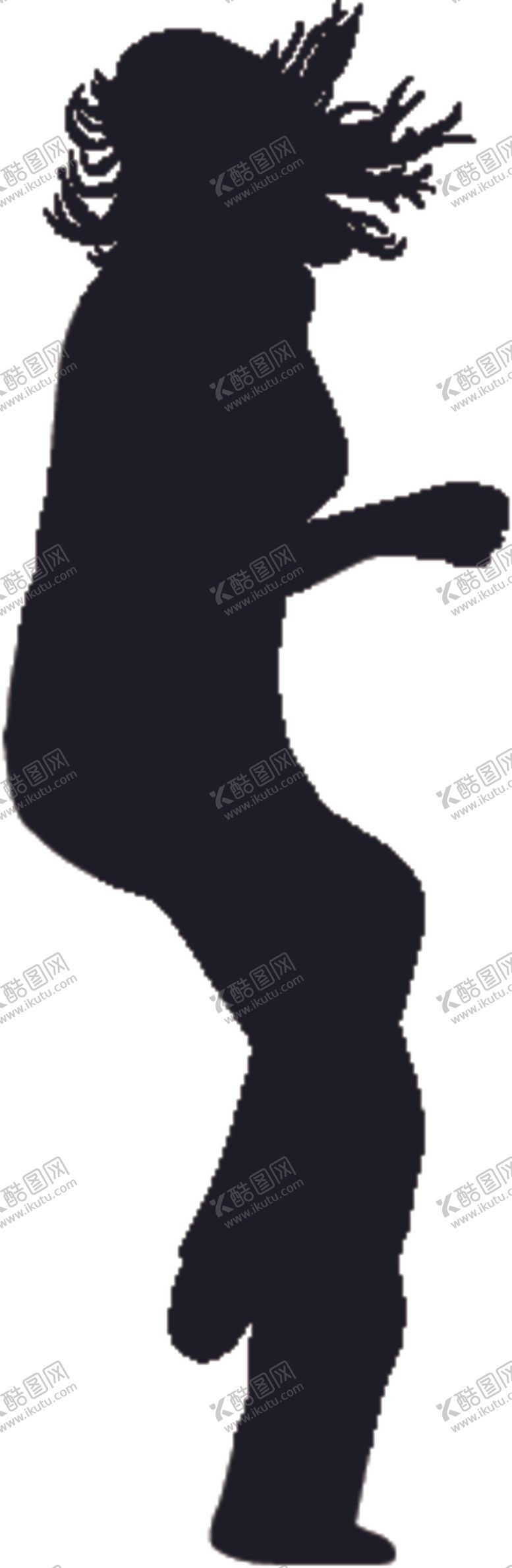 编号：16342005010533588517【酷图网】源文件下载-唱歌跳舞剪影