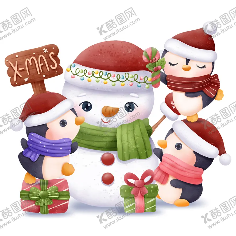 编号：36149809210205194762【酷图网】源文件下载-圣诞雪人