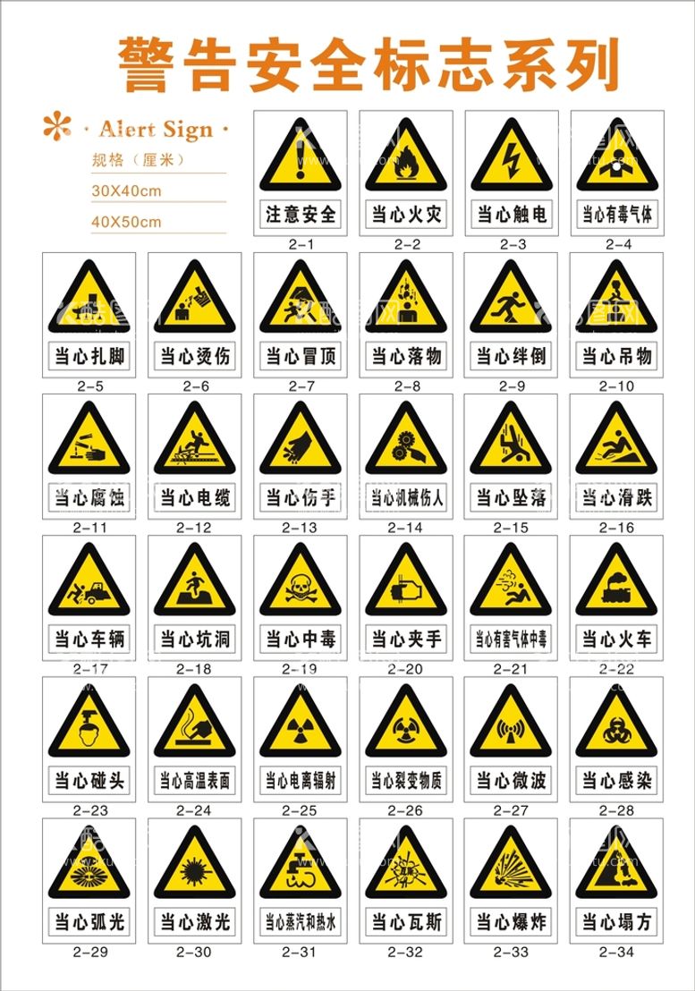 编号：76137612152119387181【酷图网】源文件下载-警告安全标志