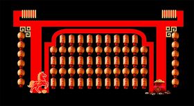 中式红金古典屏风