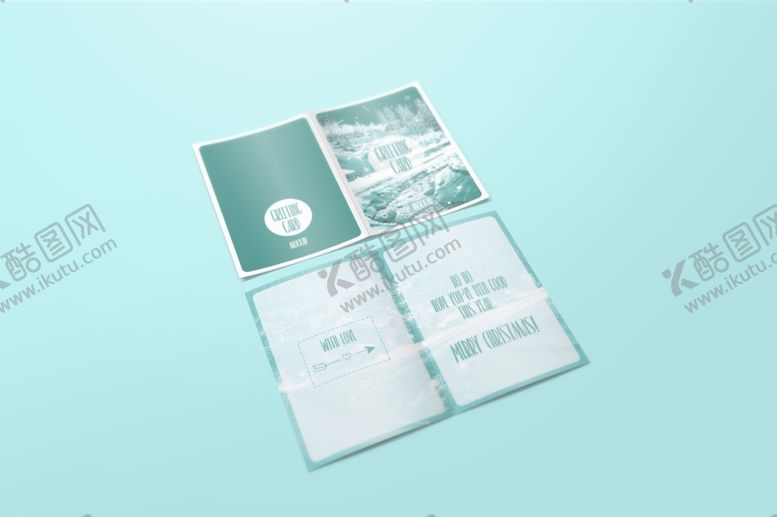 编号：86992309271052196318【酷图网】源文件下载-贺卡样机