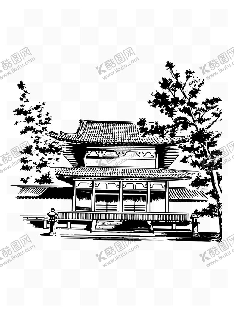 编号：45900511170501024069【酷图网】源文件下载-水墨建筑