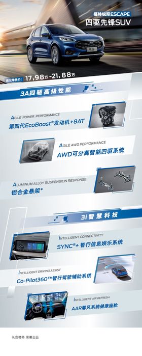 四驱先锋高性能suv科技功能介绍海报